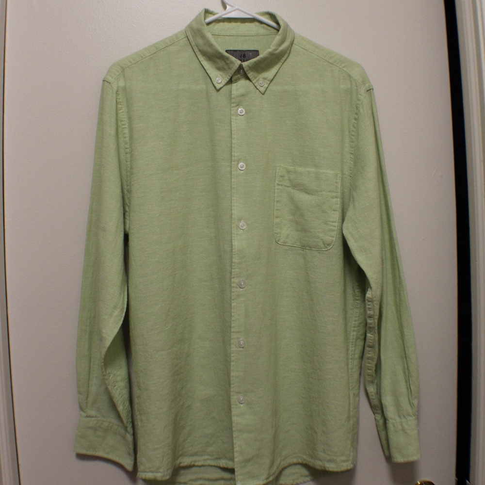 J.B. Workshop Linen/Cotton Button Down Shirt Sz. S
